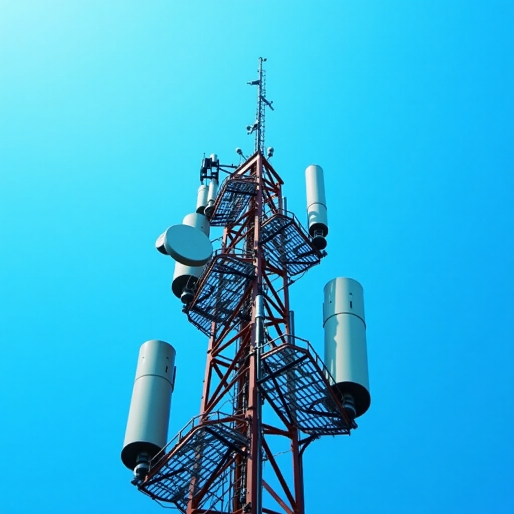 Torre de telecomunicaciones moderna